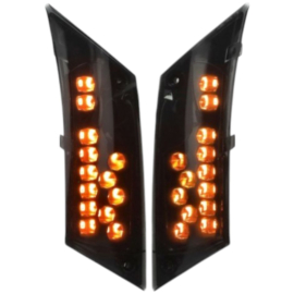 Jeu de clignotant arrière dirigé DMP matrice Piaggio Zip2000 fumé
