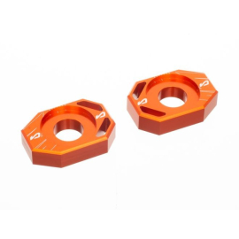 Tendeur de chaîne MOST Racing Rieju MRT Pro / Peugeot XP6 aluminium CNC orange