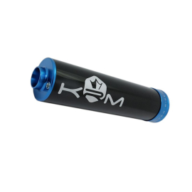 Silencieux d'échappement KRM 50 70cc en alu - Noir et Bleu