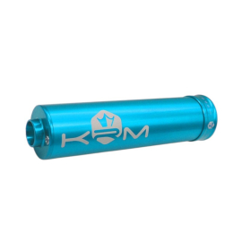 Silencieux d'échappement KRM 70 90cc en alu - Full Bleu Turquoise