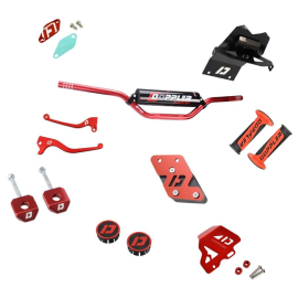 Pack customisation Doppler rouge pour Derbi Senda RCR / SMT