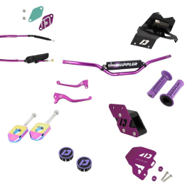 Pack customisation Doppler violet pour Derbi Senda RCR / SMT
